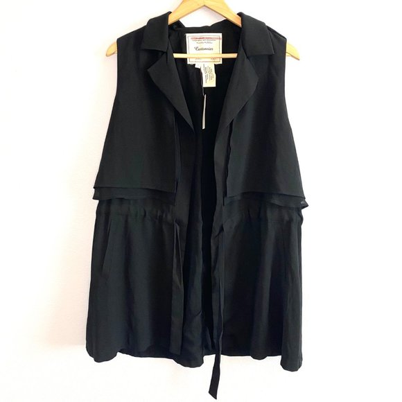 Anthropologie Black Vest - Picture 2 of 13